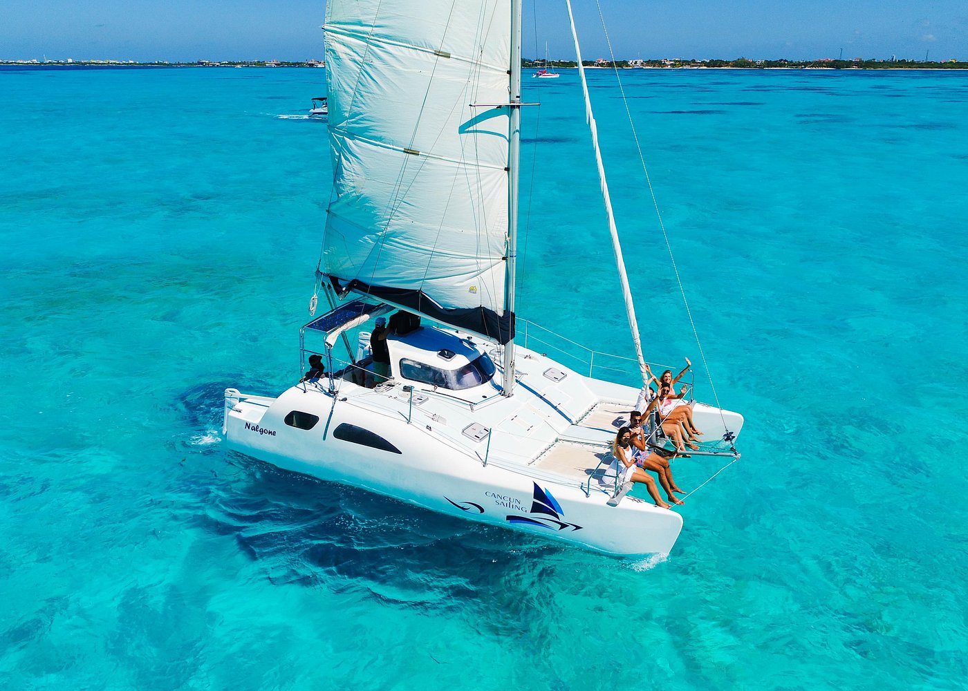 Catamaran vers Isla Mujeres