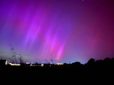 Ciel dégagé aurores boréales