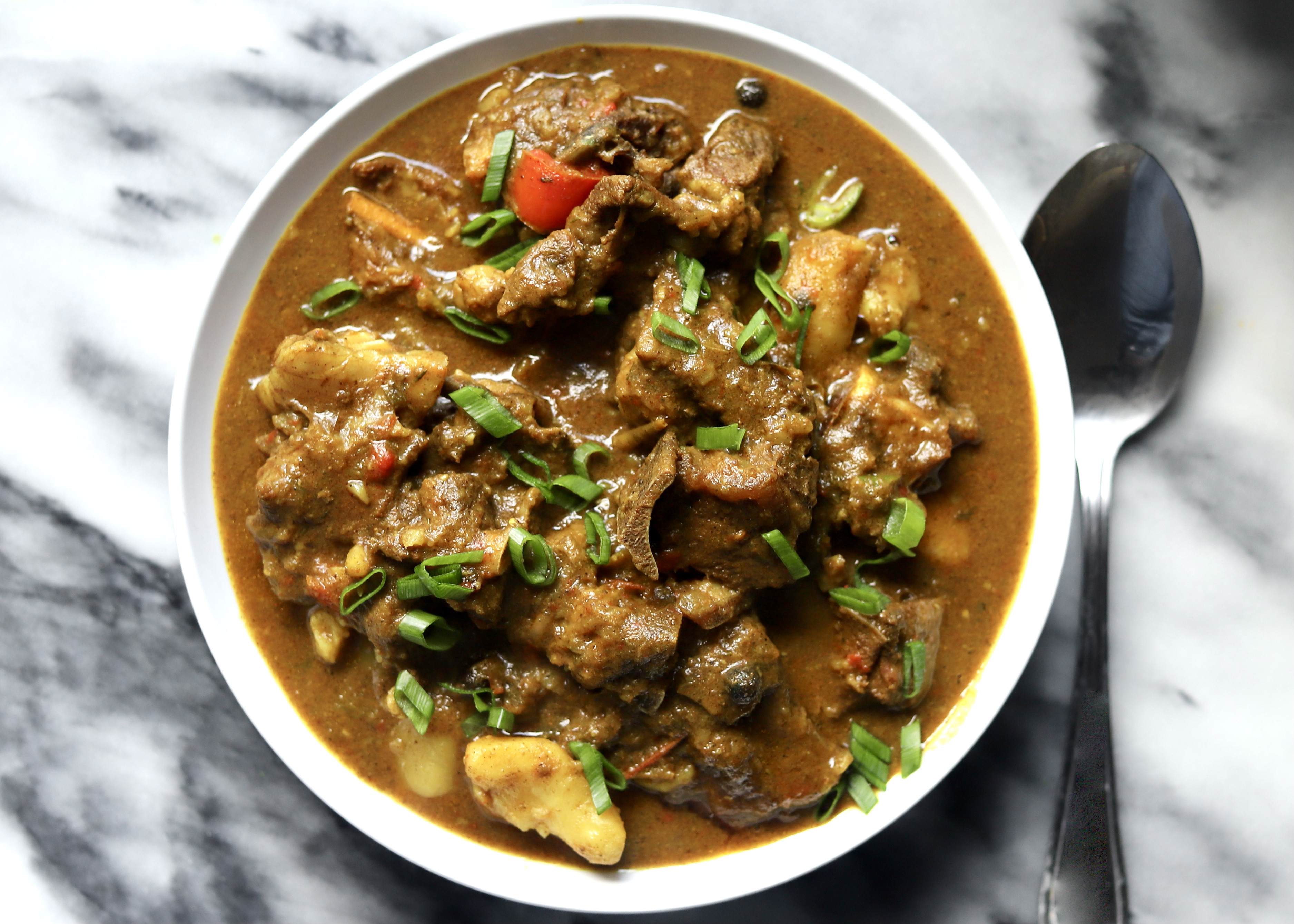 Curry goat jamaïque