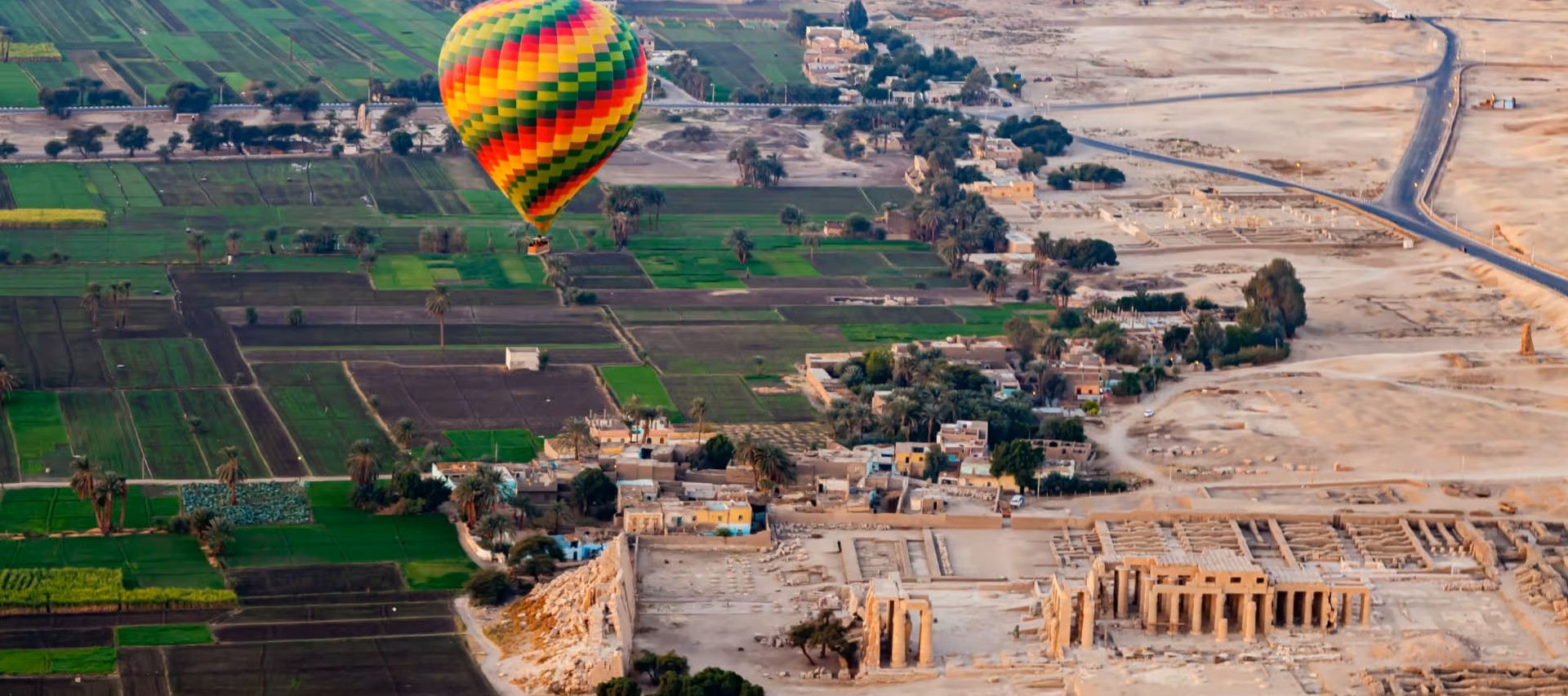 Vol montgolfière Louxor Égypte