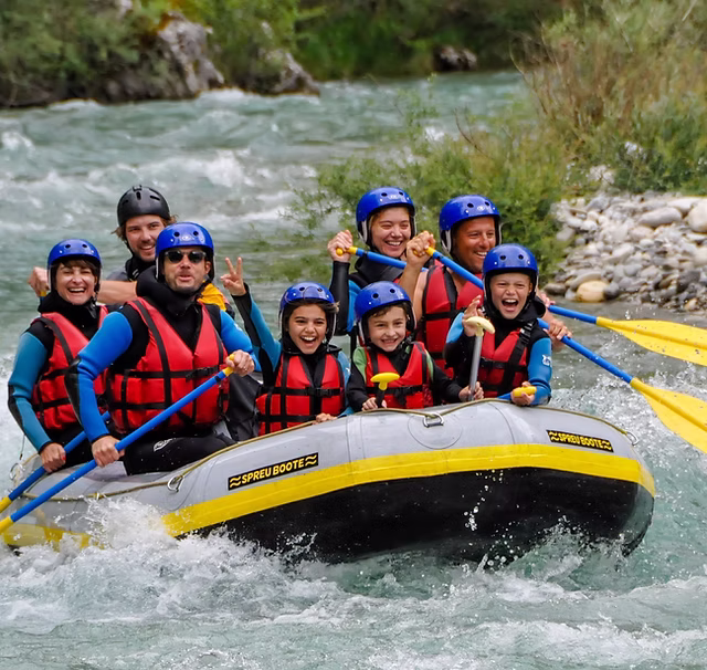 Rafting famille