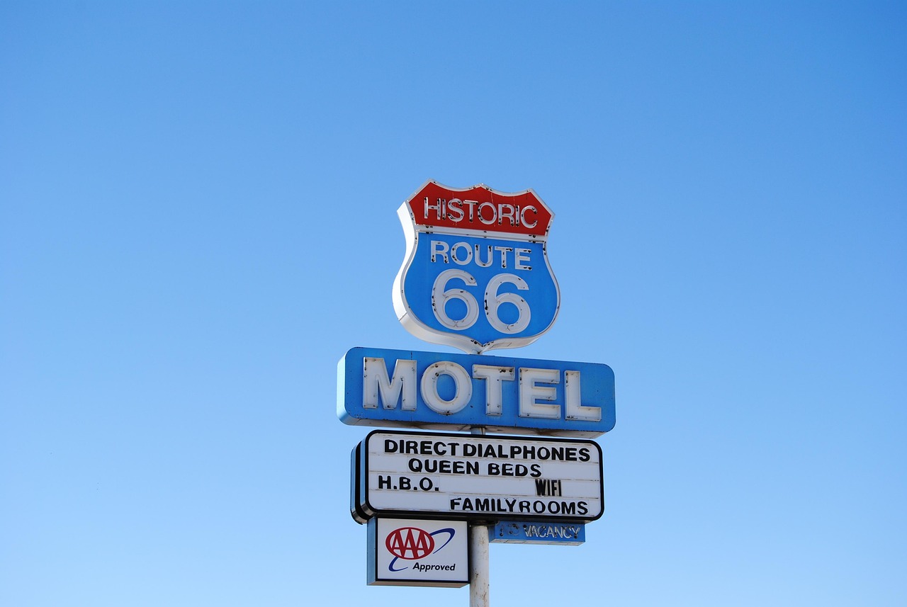 Panneau emblématique de la Route 66