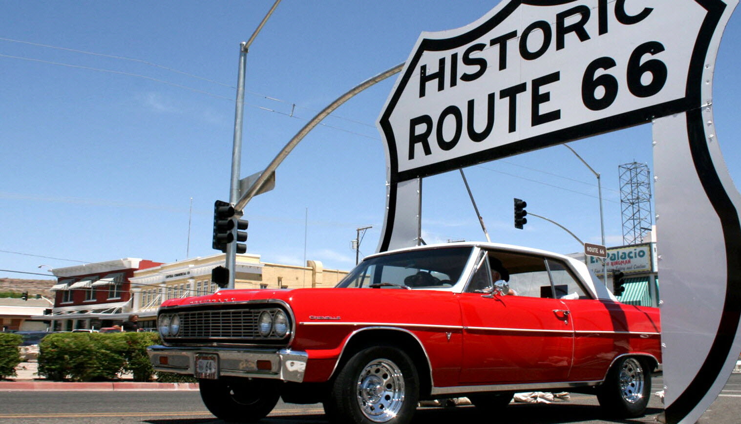 Voiture classique sur la Route 66