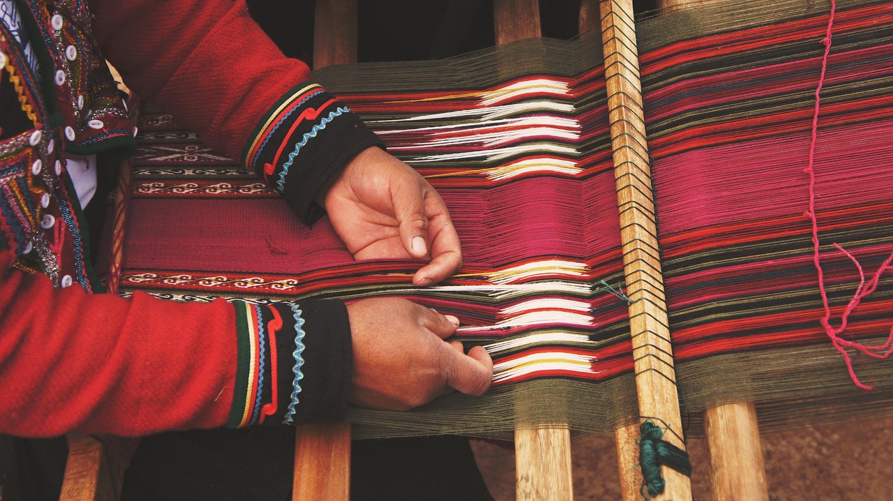 Tissage traditionnel péruvien