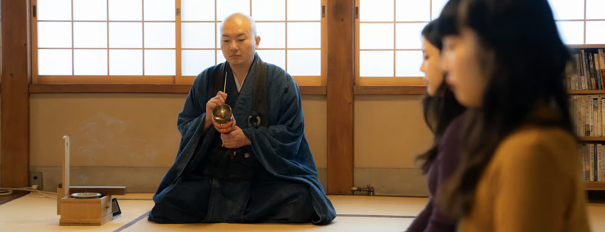 Tokyo méditation zen temple privé moine
