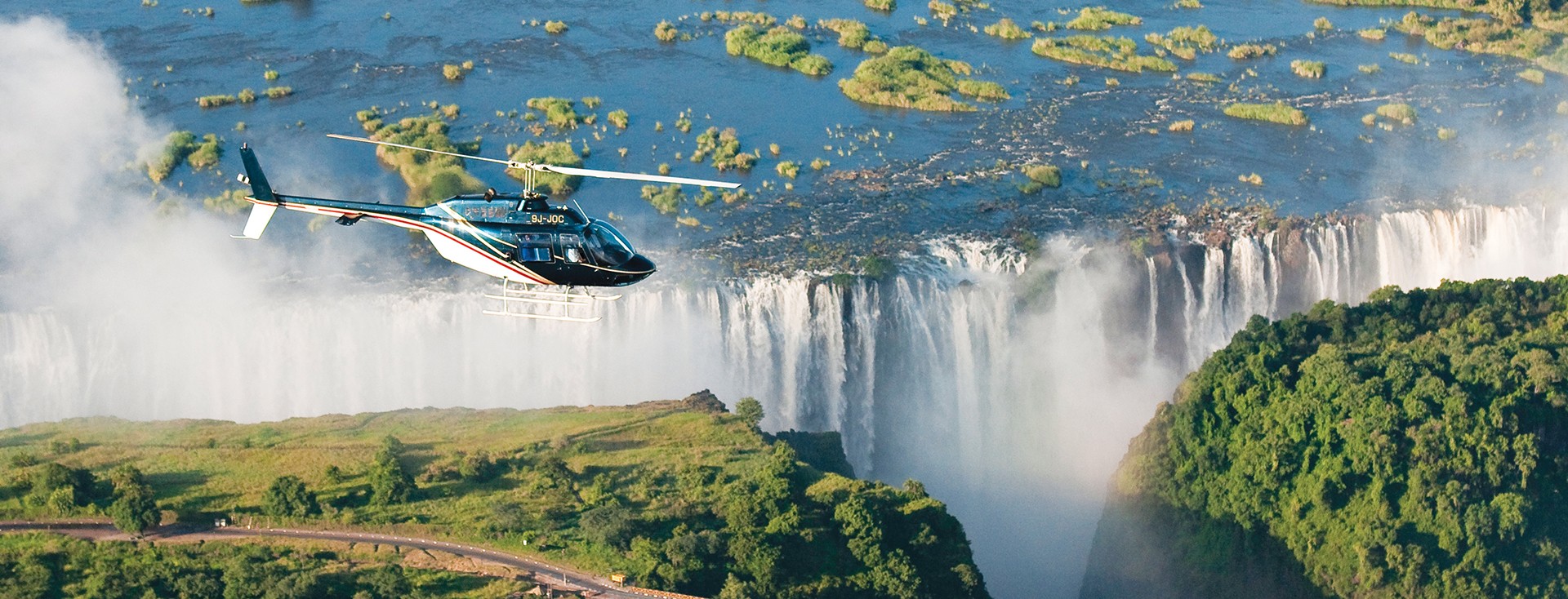 Survol hélicoptère chutes Victoria